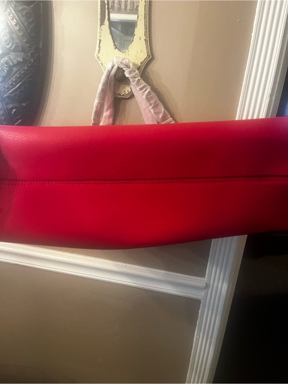 Huge Gucci style Red Floral GG Supreme Tote with Wristlet - Picture 10 of 12